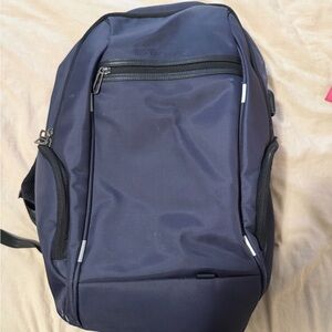 Nautica Navy Blue Men's Backpack with Front Zip Pocket